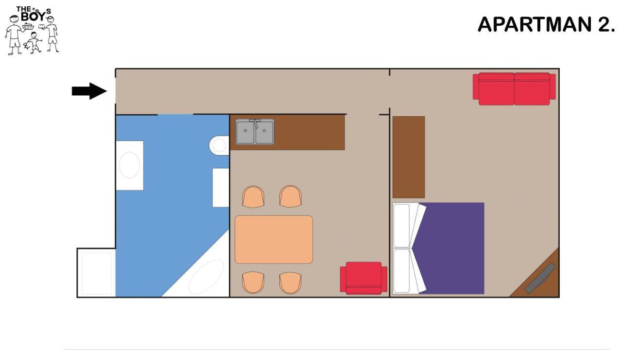 The Boys Apartman Siófok Eksteriør bilde