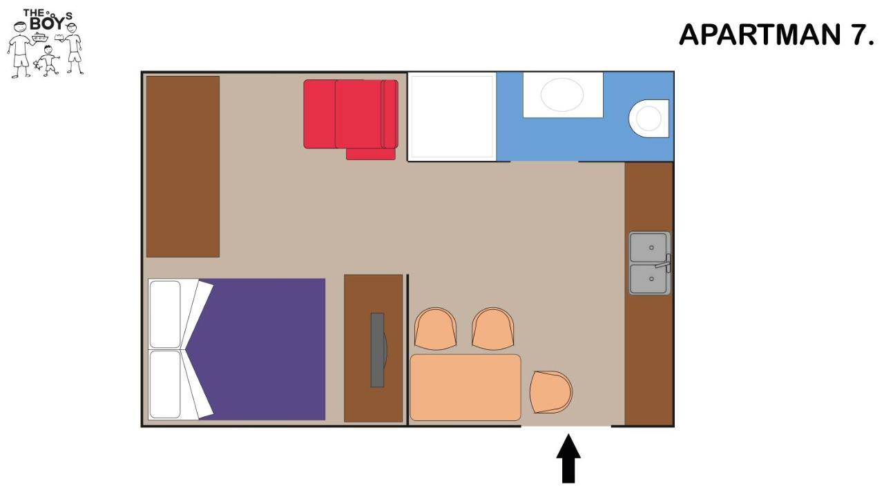 The Boys Apartman Siófok Eksteriør bilde